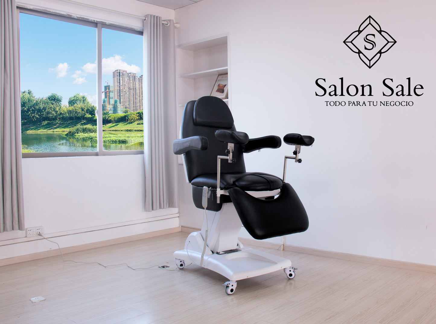 Camilla Eléctrica Modelo JUNO F145 Negro con blanco