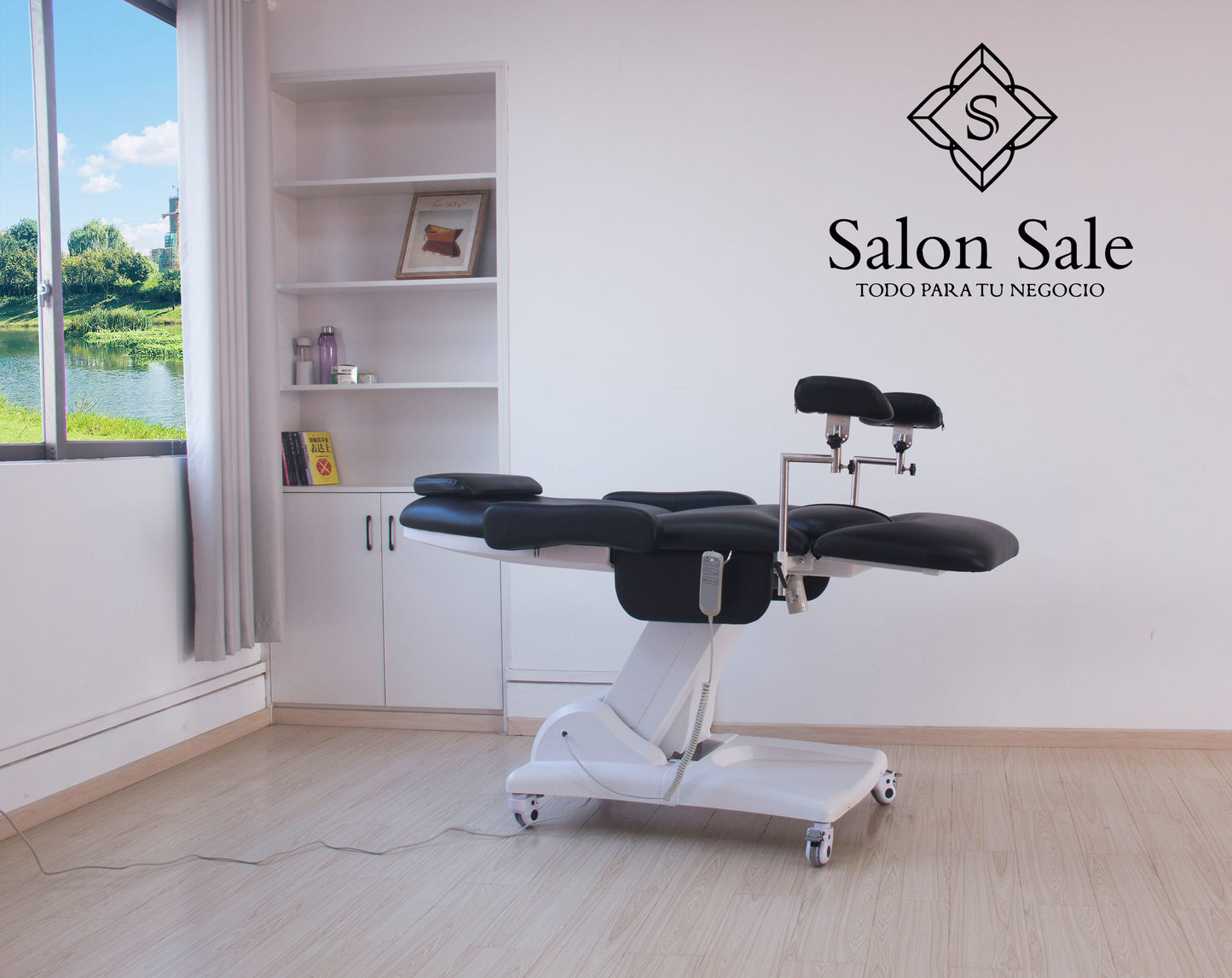 Camilla Eléctrica Modelo JUNO F145 Negro con blanco