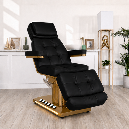Camilla Eléctrica Modelo Osiris M8606-6 Negro base Dorado