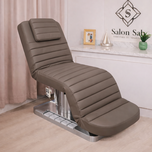 Camilla Eléctrica Modelo Anubis  M819-6 Gris base Plateada