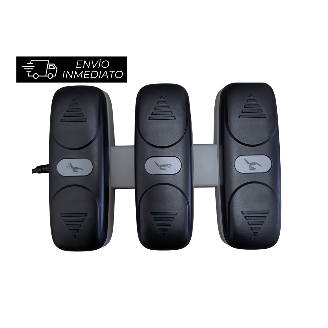 Control De Pie De Lujo Para Camilla Eléctrica 3 Motores CPW21